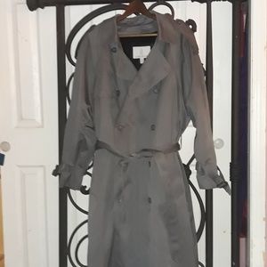 Men's Vintage London Fog Trench 42R  Olive Green